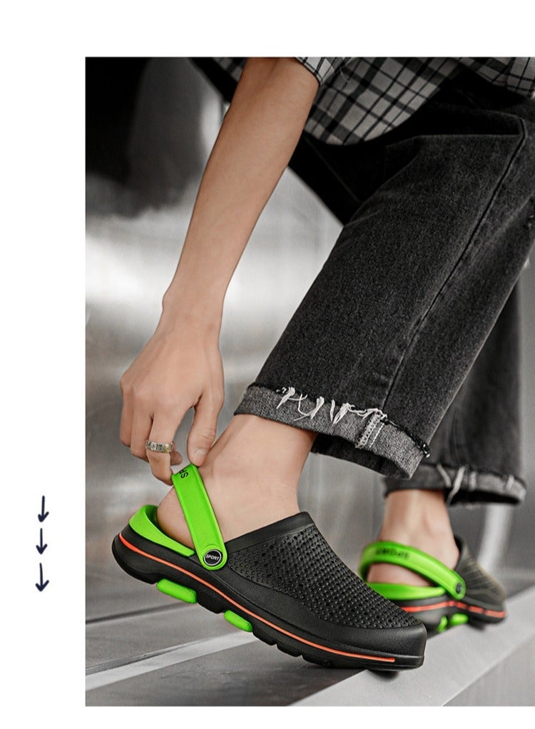 FASHION Men Breathable Sandals Anti-Slip Water Shoes Outdoor Beach Shower Slippers Summer Sandals Men's Outdoor Clogged Shoes - Image 4