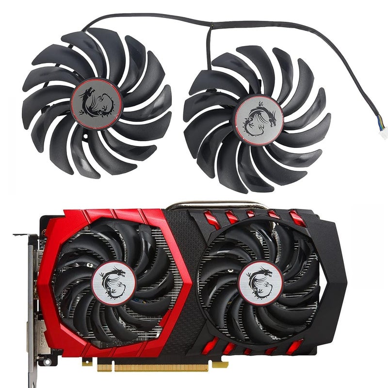 inRobert 95MM Dual Ball Bearing Graphics Cards Cooling Fan for MSI GTX 1060 1070 1080 TI RX 470 480 570 580 Gaming Video Card Cooler - Image 2