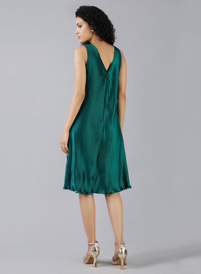 Mish Pleated Belted Dress - Image 5