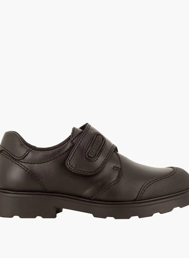 بابلوسكي Boys' School Shoes with Hook and Loop Closure
