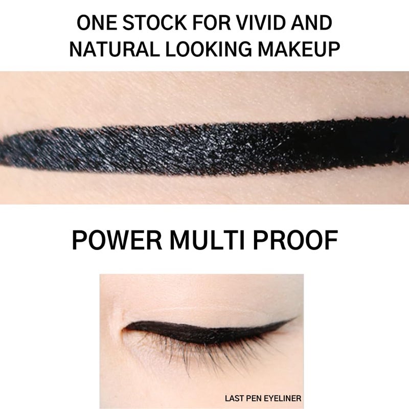 BBI@ BBIA BBIA Last Pen Eyeliner - Waterproof Liquid Pen Eye Liner Long-Lasing Quick Dry Multi-Proof Easy Drawing Ink Tank Type with Precise & Flexible Fine Brush No-Skip Korean Eye Makeup (02 SHARPEN BROWN) - Image 5