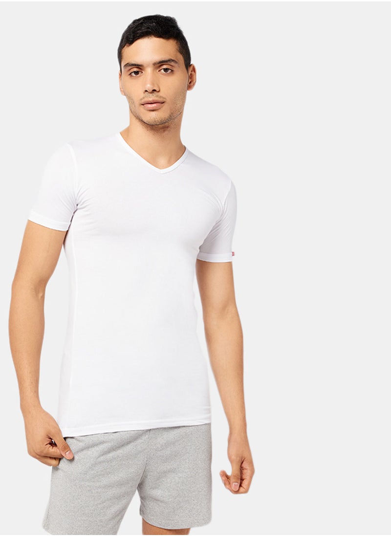 COTTONIL Basic V-Neck Cotton Undershirt  - Image 1