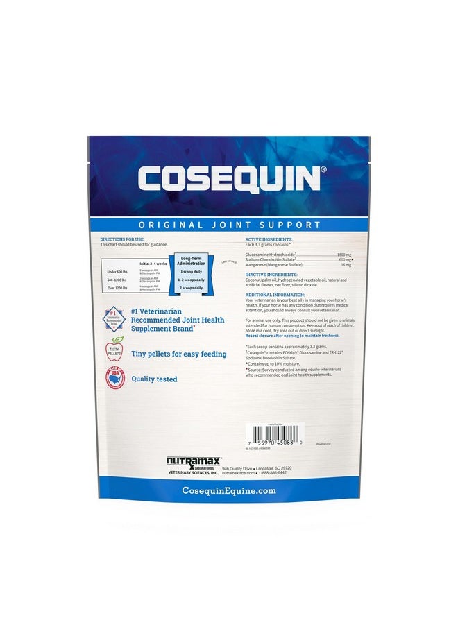 Nutramax Laboratories Nutramax Cosequin Original Pellets Joint Health Supplement for Horses - with Glucosamine and Chondroitin, 910 Grams  - Image 2