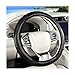 Ywdiml Carbon Fiber Car Steering Wheel Cover 14515 Inch Elastic Stretch Steering Wheel Guard Sports Style NonSlip Automotive Interior Accessories Universal for Vehicles Black - Image 2