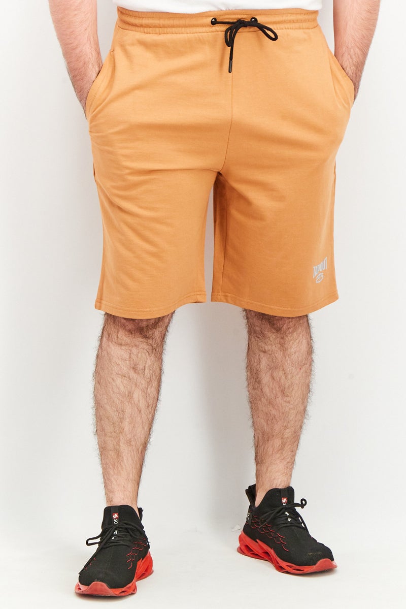 TapouT Men Sportswear Fit Training Shorts, Tan - Image 1