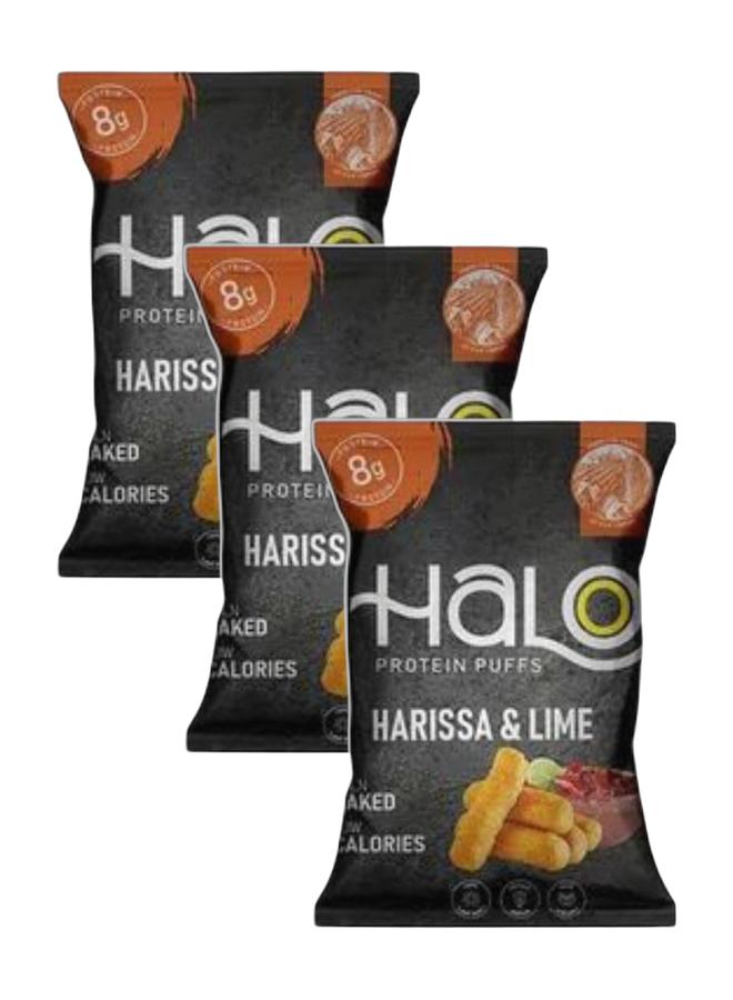 هالو نفاشات البروتين بنكهة الهريسة والليمون 40 جم (عبوة من 3 قطع) - Image 1