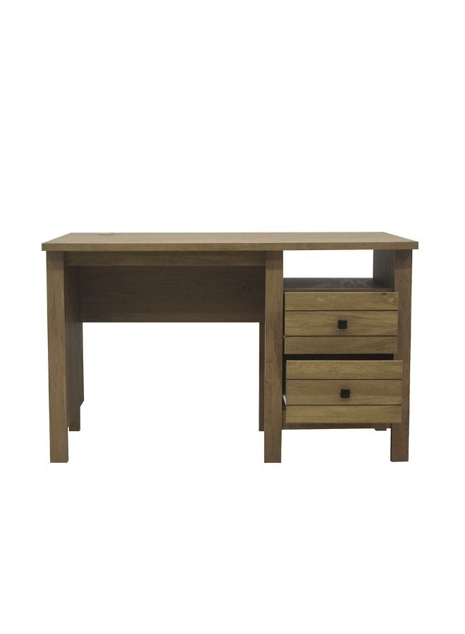 DANUBE HOME Athens 2-Drawer Study Desk Writing Desk With Storage Modern office Desk Compact Desk For Home office Bedroom Study Room Stylish Work Desk â€“ Light Oak - Image 3