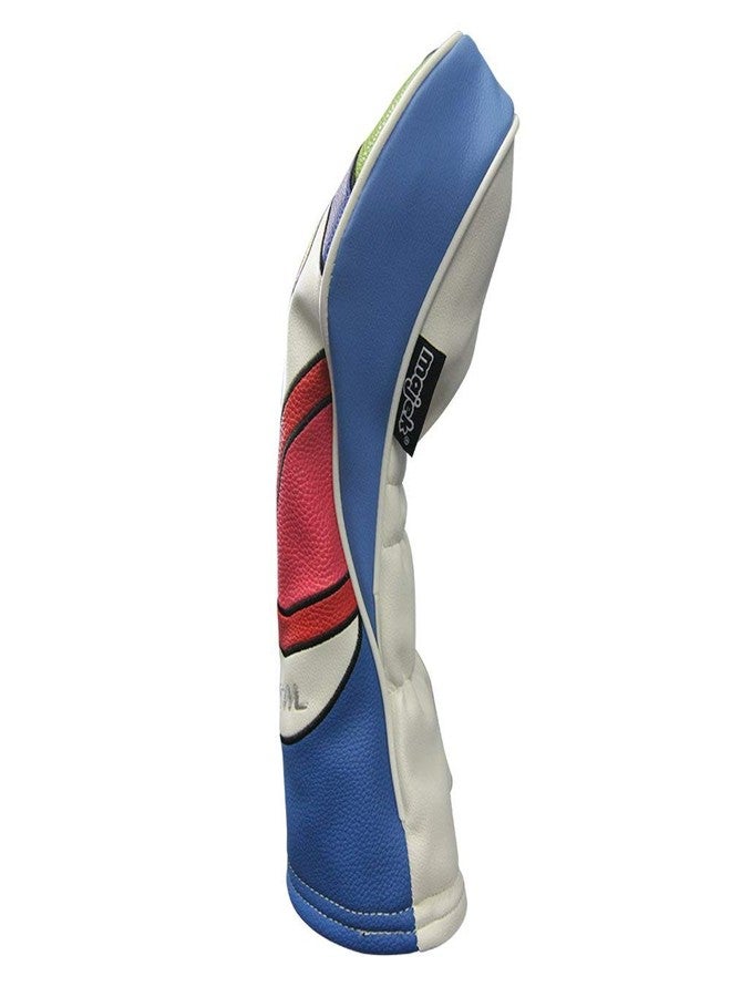 Majek Retro Golf Headcover Limited Edition Vintage Leather Style Psychedelic Colorful Groovy Custom Design #5 Fairway Wood Head Cover - Image 4