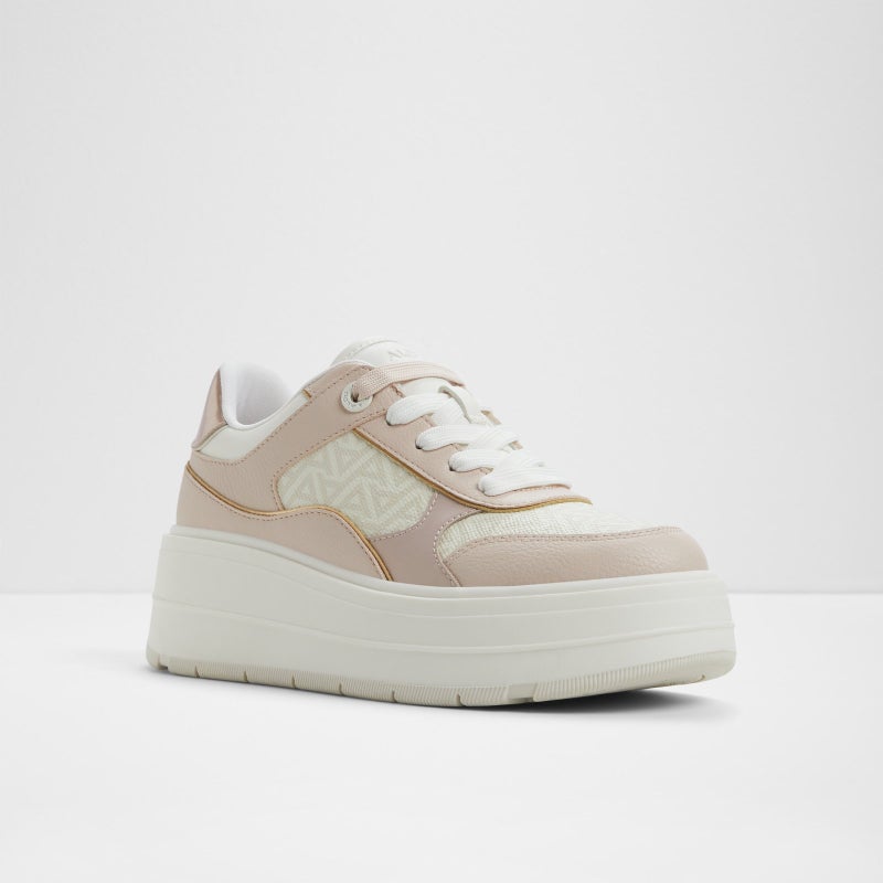ALDO WHALLIAN Monogram Platform Sneakers - Image 4