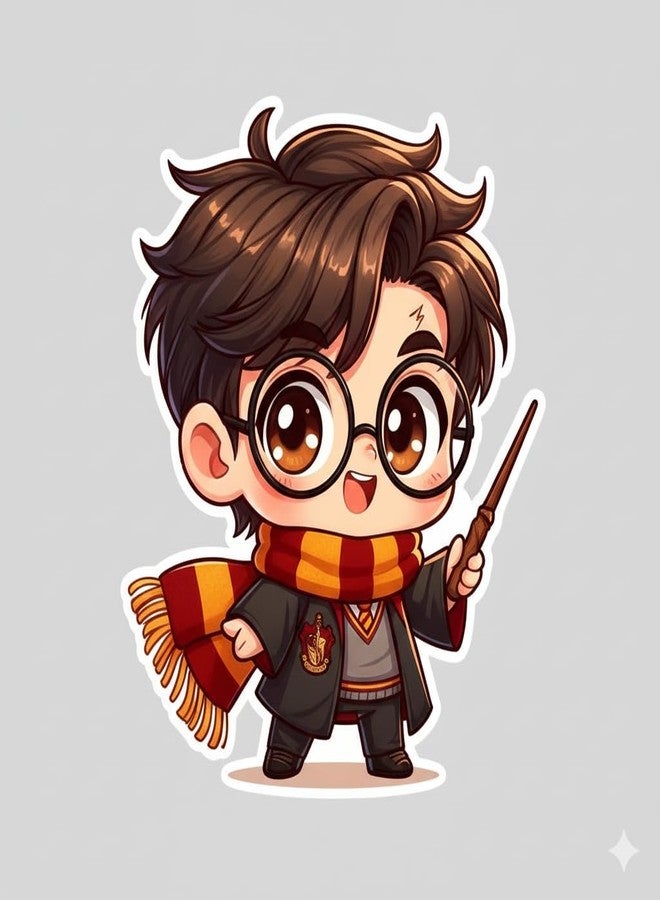 Partyjoy Birthday Decoration paper cutout Harry Potter Kit for Kids | Happy Birthday Banner with Wizard Theme | Magical School Party Supplies Set (Without balloons) - Image 3