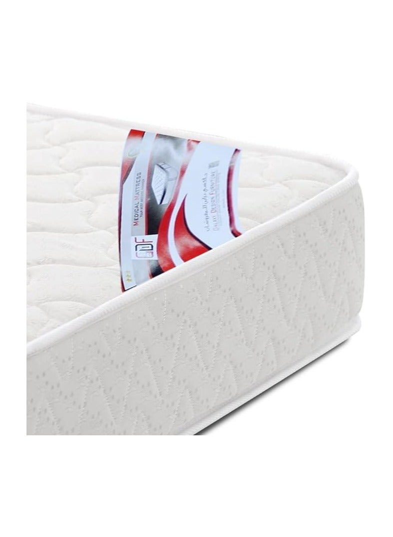 Comfy Flat Orthomedical White Quilted Knitted Cotton Fabric Mattress 190x 90x 10 Cm - Image 3