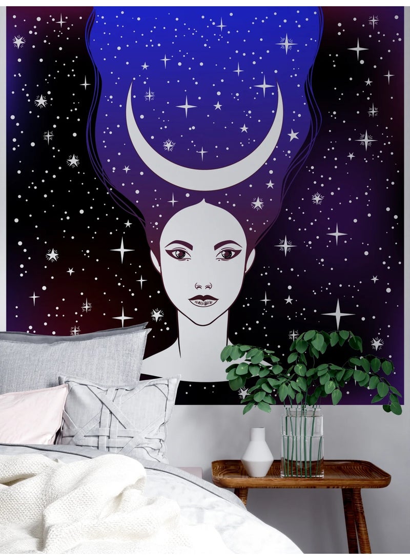 Moon Crown Lady Tapestry Length 200 x 150 Width CM - Image 1