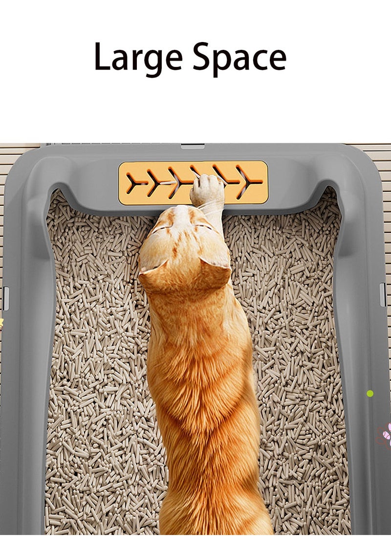 Kidle - Stainless Steel Cat Litter Box Metal Cat Litter Box Tray with High Wall Sides Easy to Clean - Image 1