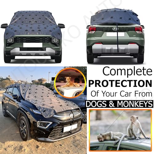 Autouniko Complete Protection Spike Car Cover for Universal Size Car Cover 100% Protection from Street Dogs,Monkeys & Pets, Also Compatible with All Hatchback,Sedan,SUVs 13.4 Fit - Image 3