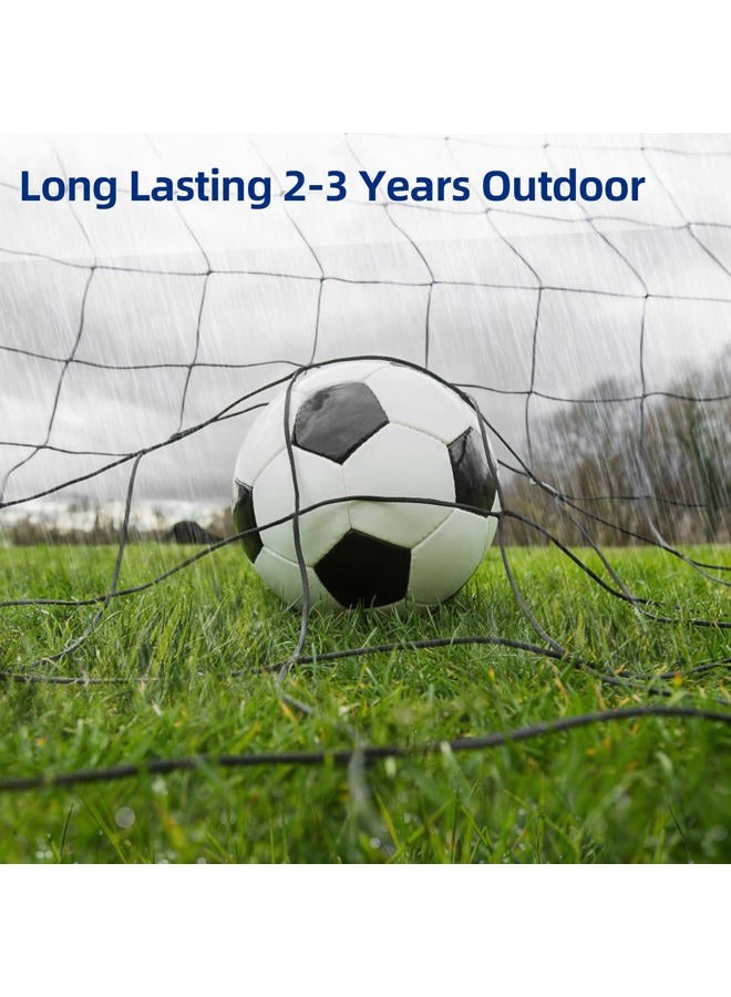Wiseek Soccer Backstop Net, 10x10ft High Impact Soccer Barrier Net, Nylon Sport Netting Barrier Soccer Netting, Soccer Rebounder Behind Goal(Installation Rope Included) - Image 4