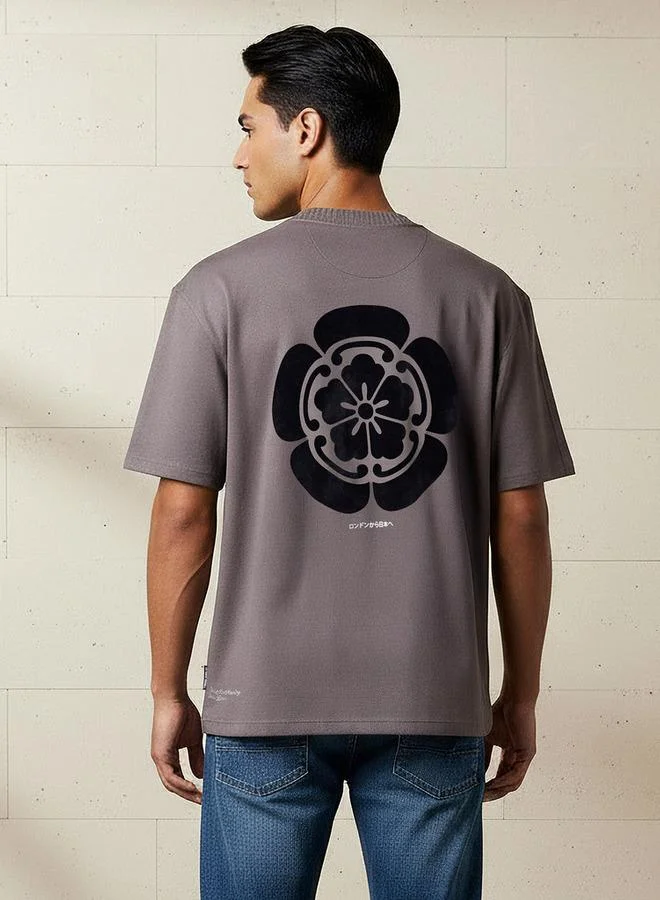 Lee Cooper  Lee Cooper Men Regular Fit Crew Neck Short Sleeves Graphic Print T-shirt for Men | Best Price UAE