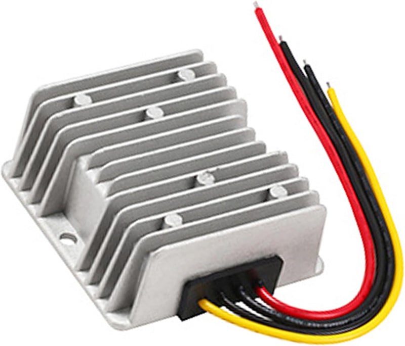 MGGi محول ومنظم جهد من نوع DC/DC لتخفيض الجهد من 12V/24V إلى 5V بقدرة 20A وطاقة 100W، مكون إمداد الطاقة، محول نوع “باك”， مصنوع من الألومنيوم، يُستخدم في عربات الجولف، الرافعات، السيارات. - Image 4
