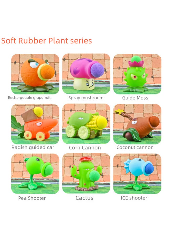 Generic - Action Figures/toys/statues - Gundam Unicorn - Banagher Links Action Figure-Color:686-28A [5 Plants 2 Zombies] Soft Glue 7 Pack - Image 1