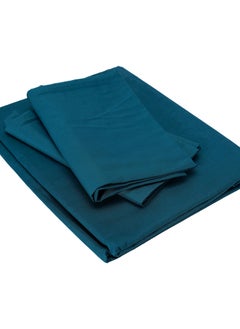 Home-Tex Design King Size 100% Cotton 6 Piece Bed Set with reversible Duvet cover - 1 Flat Sheet Dark Green 240x260 cm 1 Duvet Cover 240x200 cm 4 Pillows 50x80 cm Design Graphic Multicolour  - Image 5