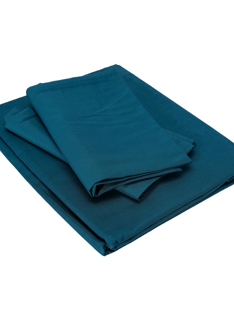 Home-Tex Design King Size 100% Cotton 6 Piece Bed Set with reversible Duvet cover - 1 Flat Sheet Dark Green 240x260 cm 1 Duvet Cover 240x200 cm 4 Pillows 50x80 cm Design Graphic Multicolour  - Image 5