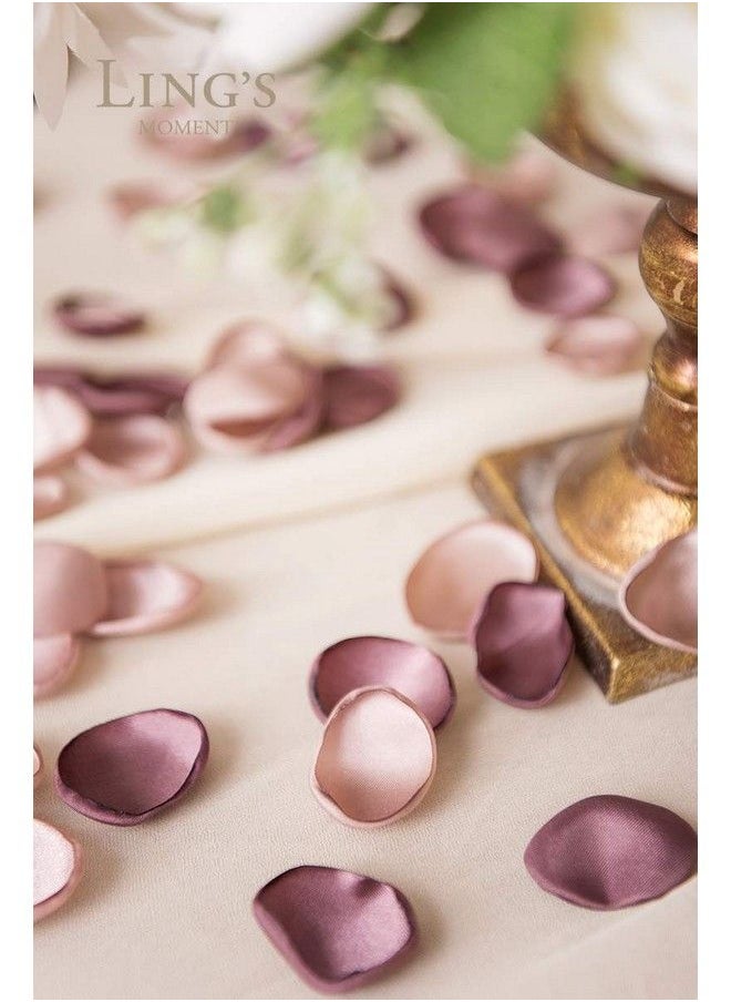 Ling's moment - Silk Rose Petals 400Pcs Dusty Rose Artificial Flowers Petals Flower Girl Scatter Petals For Wedding Table Centerpieces Aisle Confetti Party Favors Decoration - Image 1