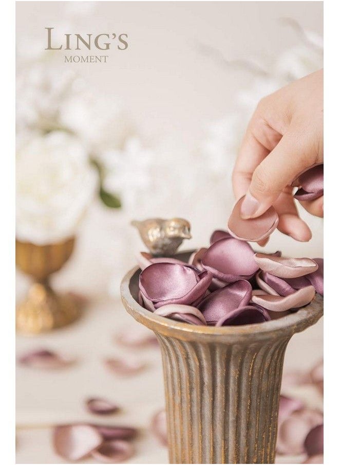Ling's moment - Silk Rose Petals 400Pcs Dusty Rose Artificial Flowers Petals Flower Girl Scatter Petals For Wedding Table Centerpieces Aisle Confetti Party Favors Decoration - Image 1