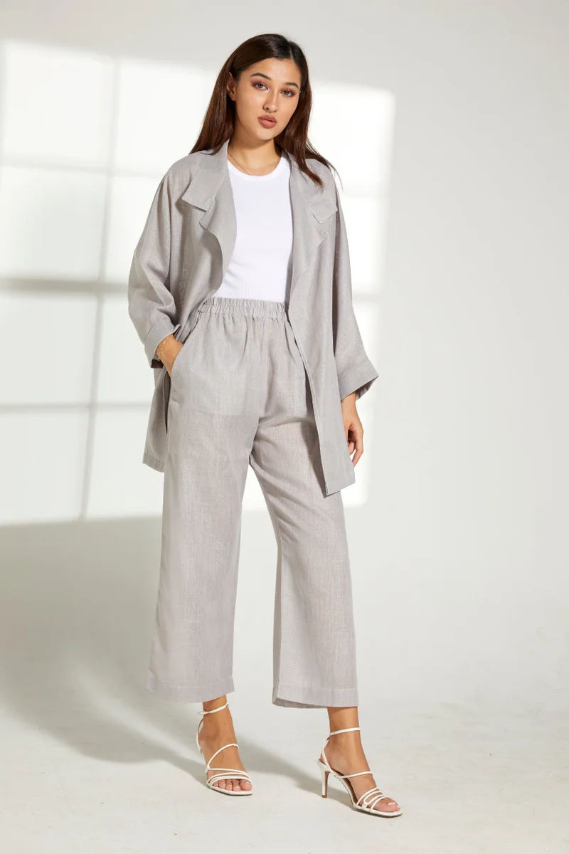 Moistreet Button Down Top & Pants Set