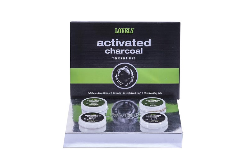 LOVELY Activated Charcoal Facial Kit FreshSoft and Clear Looking Skin 80 Grams - Image 1
