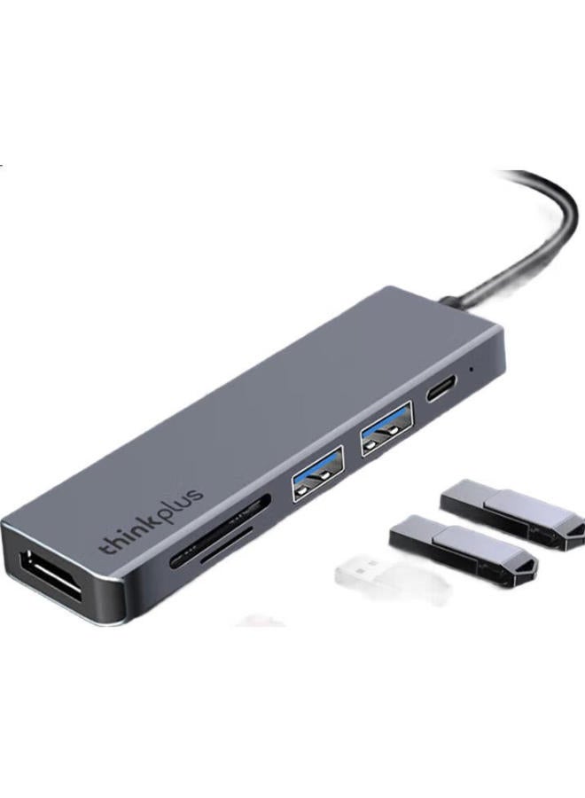thinkpad Lenovo Type-C Docking Station Usb Hub Hdmi Adapter Pd Fast Charging 100W Sd/Tf Card Reader Laptop Expansion Dock Aluminum Alloy Lc06 - Image 3