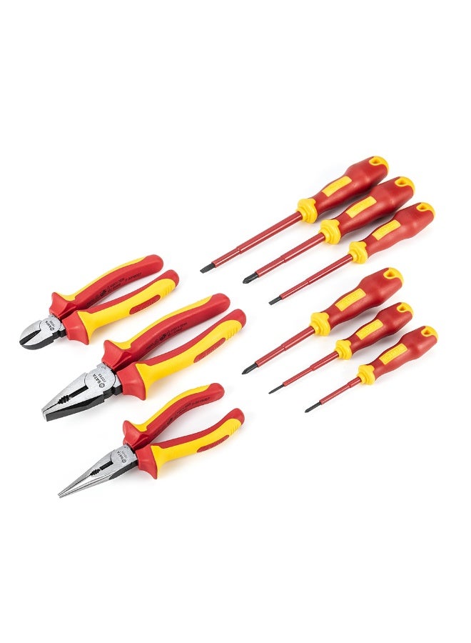Sata SATA ST09262U 9-Piece VDE Insulated Screwdriver and Pliers Set  - Image 1
