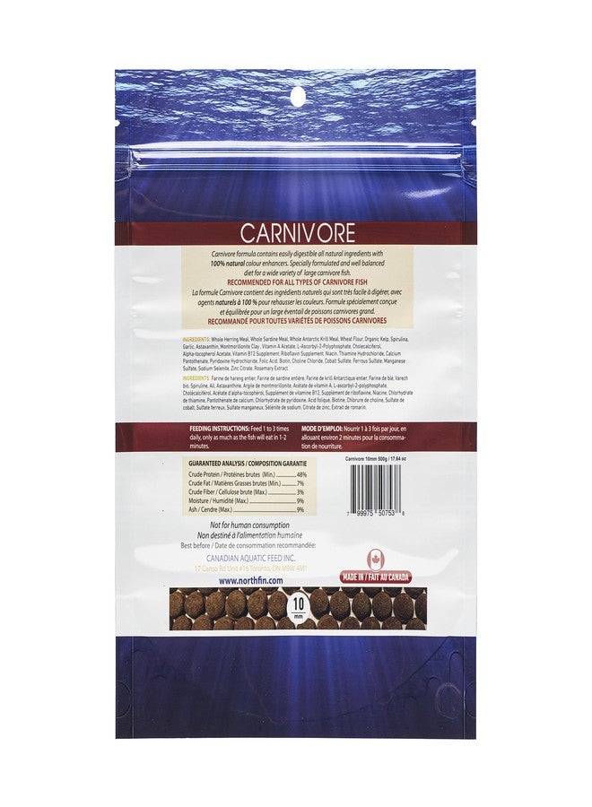 Northfin Food Carnivore Formula 10Mm Pellet 500 Gram Package - Image 2