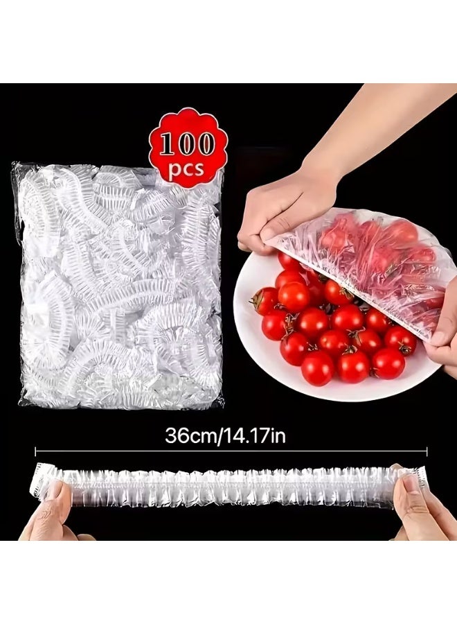 100pcs Medium Sized Reusable and Flexible Food Covers for Wide Pots and Pans - They are not like the usual small, weak bags known on the market. - Image 2
