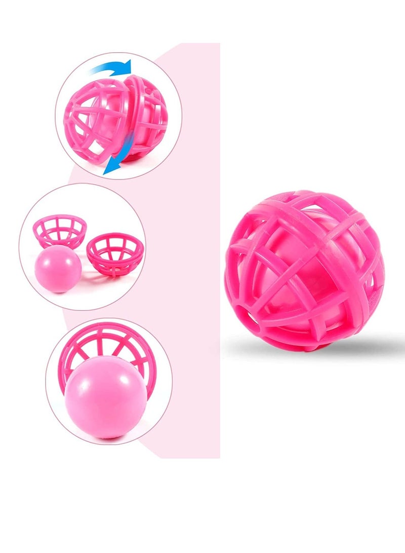 KASTWAVE Purse Cleaning Ball, 2pcs Purse Ball Cleaner Keep your Bags Clean, Reusable Mini Cleaning Balls Sticky Inside Ball Picks up Dust, Dirt and Crumbs in Purse Cosmetic Bag Backpack Handbag(Black And Pink) - Image 3
