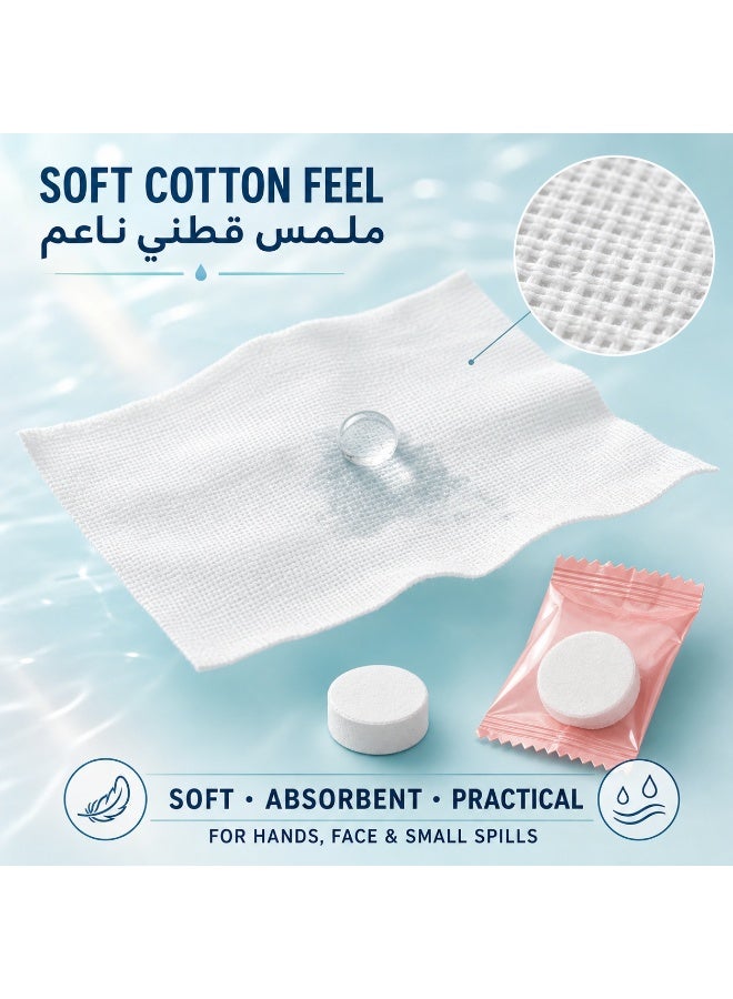 San Yi 100 Pcs Disposable Compressed Towels Individually Wrapped Travel Pack - Image 5