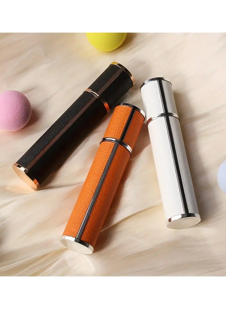Ucanbe 1pc 10ml Premium Refillable Matte Mini Perfume Atomizer - Sleek, Portable Travel Size Spray Bottle in Orange, White, or Black with Rose Golden Accent, Hypoallergenic & PVC-Free, Ideal for Daily Use & Gifting - Image 4