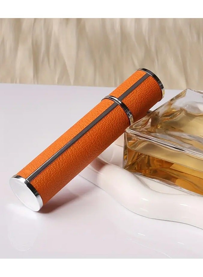 Ucanbe 1pc 10ml Premium Refillable Matte Mini Perfume Atomizer - Sleek, Portable Travel Size Spray Bottle in Orange, White, or Black with Rose Golden Accent, Hypoallergenic & PVC-Free, Ideal for Daily Use & Gifting - Image 2