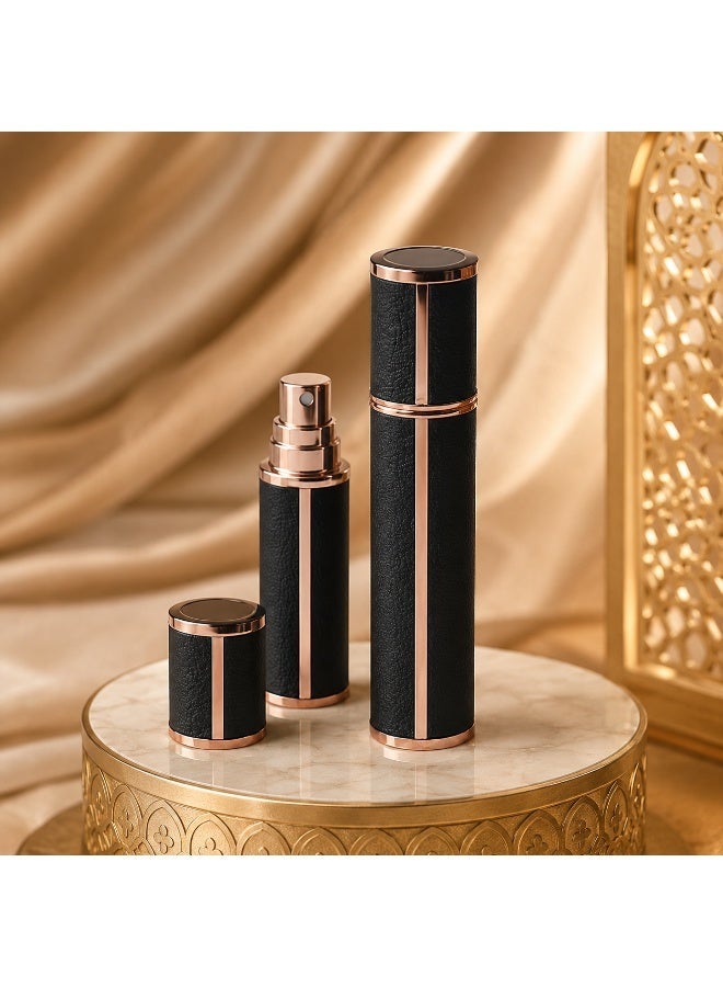 يوكانبي 1pc 10ml قسط قابل لإعادة تعبئة ماتي مصغرة عطر رذاذ-أنيقة، زجاجة رذاذ حجم السفر المحمولة باللون البرتقالي أو الأبيض أو الأسود مع لهجة ذهبية وردية، Hypoallergenic & PVC خالية، مثالية للاستخدام اليومي والهدايا - Image 1
