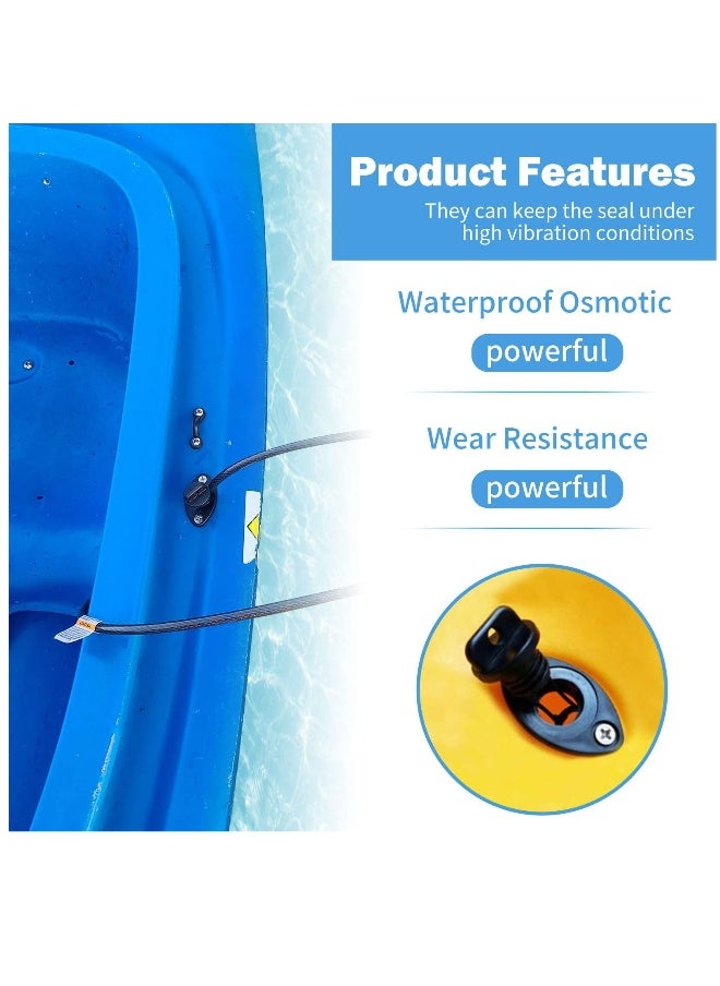 Generic - Kayak Drain Plug Kit - Scupper Plugs with Screws and Hardware for Kayaks, Canoes, and Boats - Universal Fit Drain Stoppers for Most Kayak and Canoe Models. - Image 1