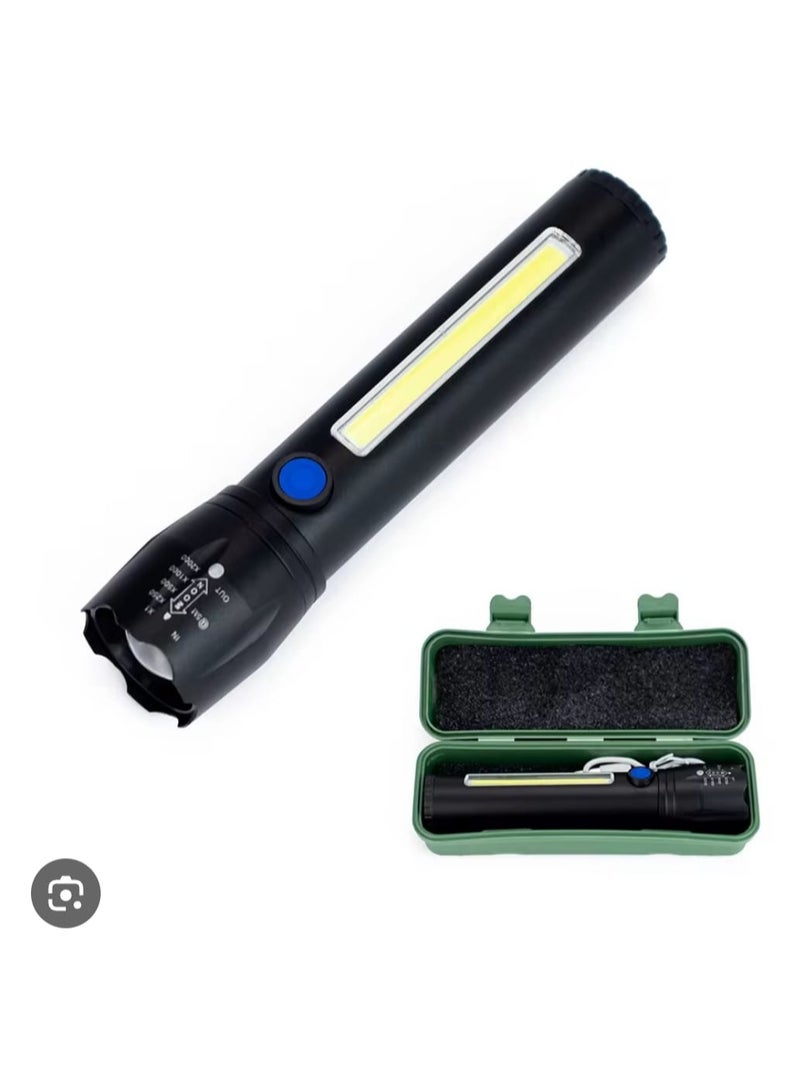 Portable Handheld Camping Lamp for Outdoor Trips Personal Use with USB Rechargeable High-Brightness Light Perfect for Emergencies & Travel - Image 2