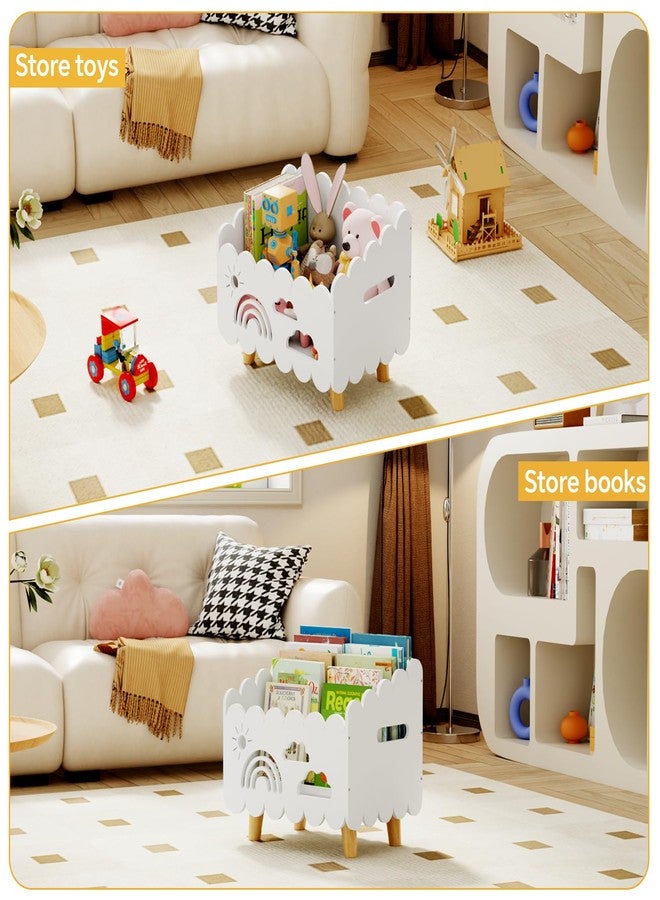 BPMFDTNL Wood Kids Bookshelf, Montessori Bookshelf, With 2 Adjustable Dividers, Suitable Kids Rooms, Nursery & Classroom, Kids Bookshelf And Toy Storage, Toddler Book Rack, Nursery Book Shelves, Kids Bookcase - Image 3