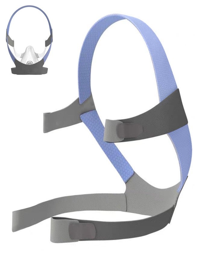 LALASTAR غطاء رأس بديل لجهاز Airfit F10، غطاء رأس متوافق مع قناع Airfit F10 الكامل للوجه لجهاز CPAP، حزام رأس بديل قابل للتعديل، مقاس متوسط - Image 1