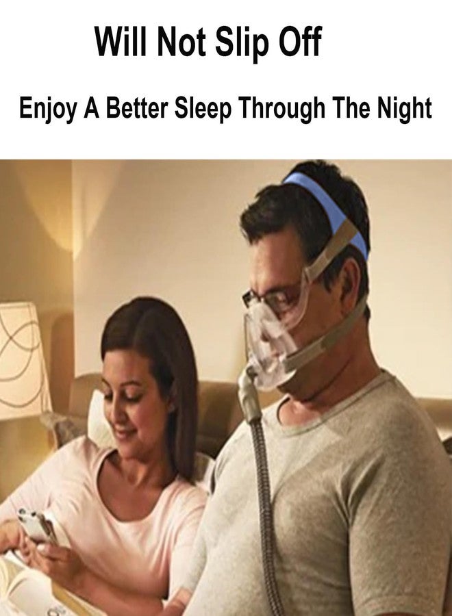 LALASTAR غطاء رأس بديل لجهاز Airfit F10، غطاء رأس متوافق مع قناع Airfit F10 الكامل للوجه لجهاز CPAP، حزام رأس بديل قابل للتعديل، مقاس متوسط - Image 3