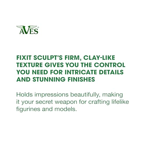 Aves Fixit Sculpt - 2 Part Air Hardening Epoxy Modeling & Repair Compound (A & B) - 3 lbs, Durable Self Dry Clay for Sculpting, Repairs, Waterproof, Adhesive & Easy to Use - Canvas (Sand Like Color) - Image 2