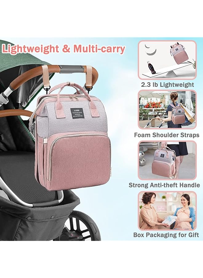 erorex Diaper Bag Backpack Baby Bag Diaper Bag With Changing Station And Toy Bar Baby Girl Boy Diaper Bag - Image 5