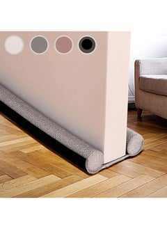 Draft Excluder For Bottom Of Door 37 Inches Double Door Draft Excluder Energy Saving Under Door Draft Stopper Weather Stripping Noise Blocker Window Breeze Blocker Thicker Door Draft Black
