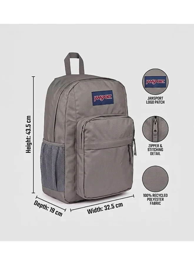 Jansport JanSport Big Day Pack Backpack, Graphite Grey, 15-Inch Laptop Sleeve, Spacious Main Compartment, Ergonomic Shoulder Straps, Water Bottle Pocket
