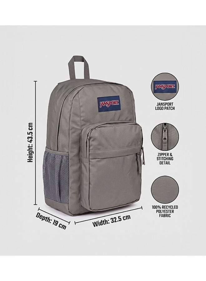 JanSport Big Day Pack Backpack, Graphite Grey, 15-Inch Laptop Sleeve, Spacious Main Compartment, Ergonomic Shoulder Straps, Water Bottle Pocket - Image 2