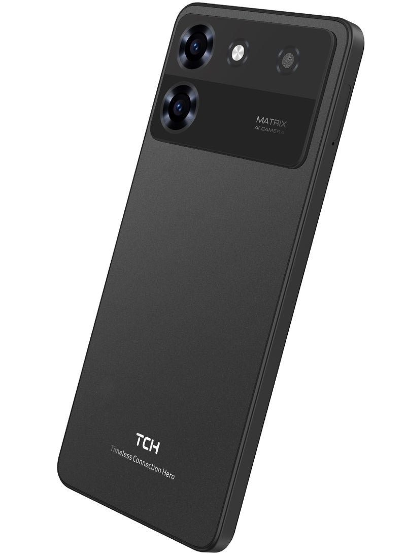 TCH ONE PRO BLACK SMARTPHONE 6GB (Physical) RAM + 6GB (Virtual) RAM 128GB ROM (International Version) Dual Sim with transperent cover case in box - Image 3