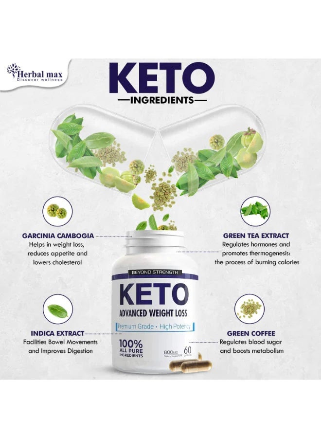 Beyond Beyond Strength Keto Advanced Weight Loss 60 capsules  - Image 3
