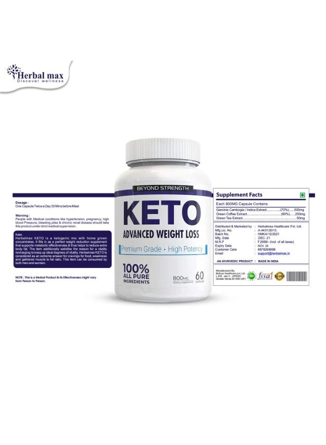 Beyond Beyond Strength Keto Advanced Weight Loss 60 capsules  - Image 2